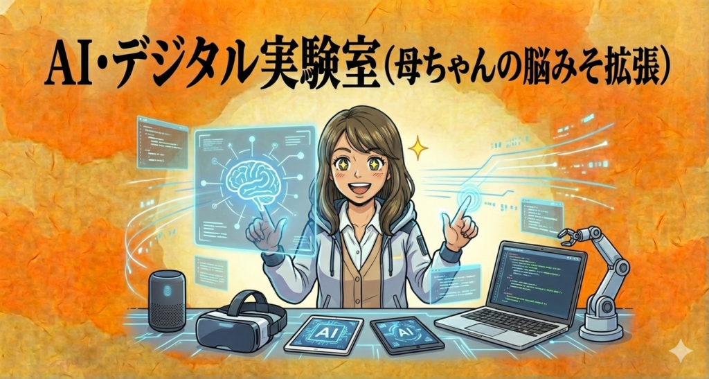AI・デジタル実験室（母ちゃんの脳みそ拡張）