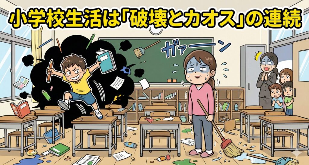 小学校生活は「破壊とカオス」の連続