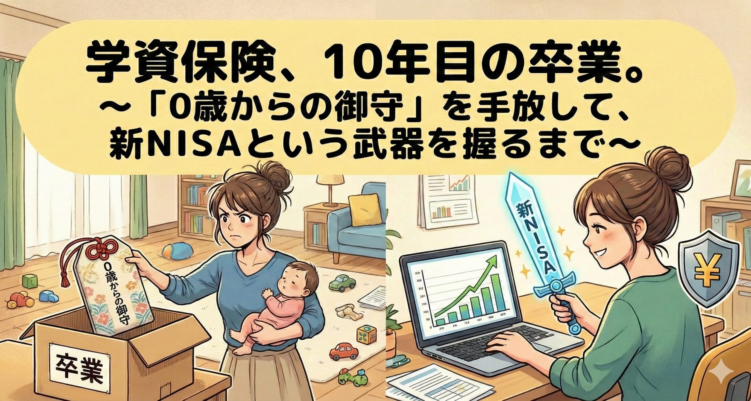学資保険、10年目の卒業。〜「0歳からの御守」を手放して、新NISAという武器を握るまで〜
