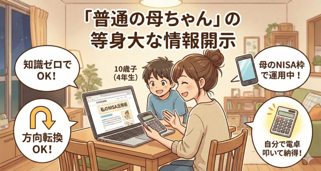「普通の母ちゃん」の等身大な情報開示